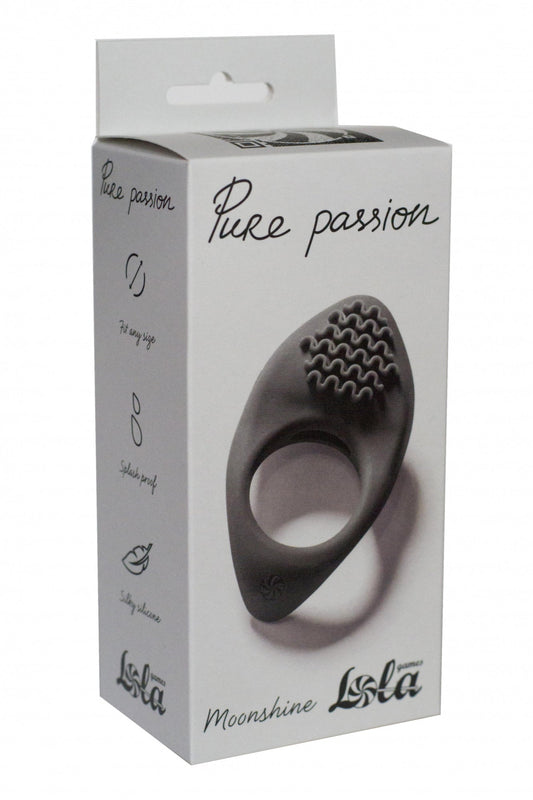 Lola Games - Anello Fallico Vibrante Moonshine - Nero