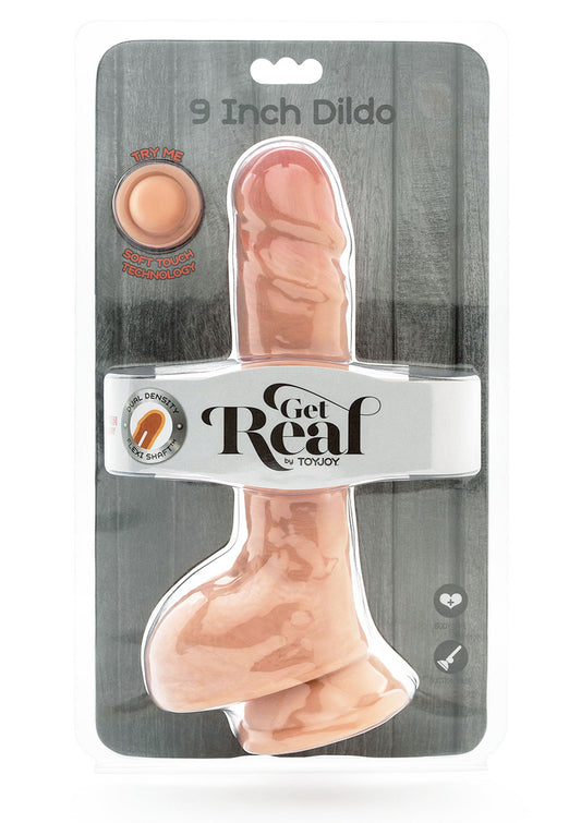 Dildo a doppia densità TPE 23 cm pelle