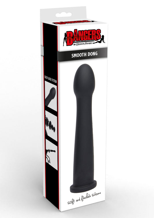 Dildo liscio Easy-Lock 19 cm nero