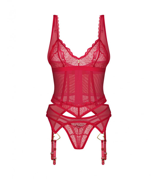 CORSETTO E PERIZOMA CUPIDE DESIR L/XL
