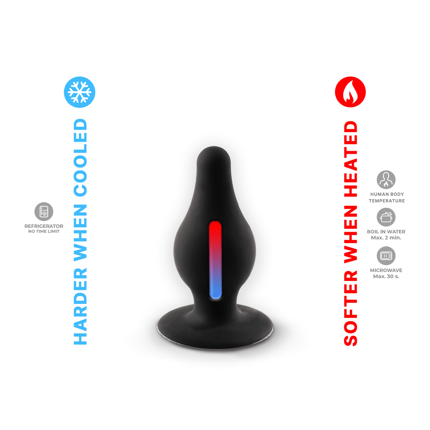 Silexd - Premium Silicone Plug Taglia S - Nero