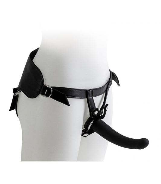 IMBRACATURA CON SET DILDO NERI TAGLIE S / M / L