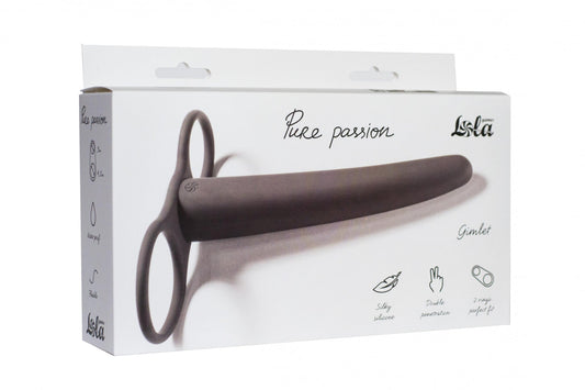 Lola Games - Dildo per Doppia Penetrazione Gimlet - Nero