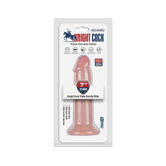 VSC Novelty - Knight Cock 3D Triple Density Dildo - 7"