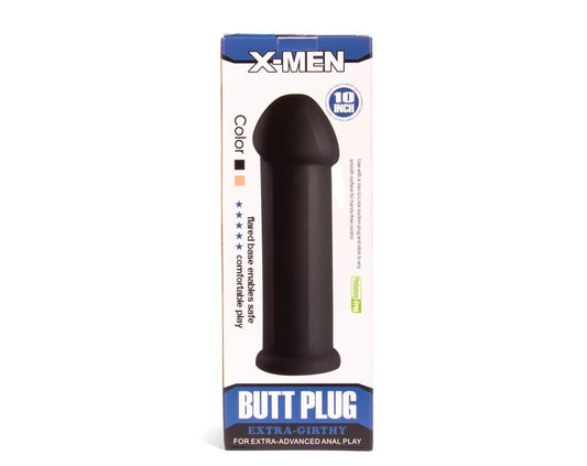 Plug anale X-MEN da 10 pollici nero