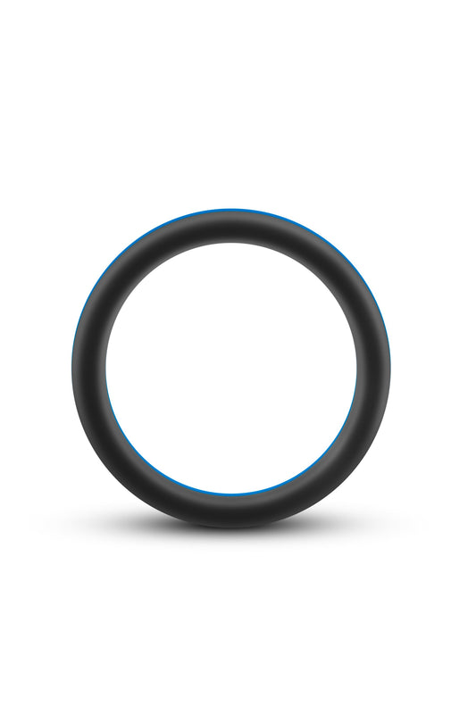 ANELLO PER IL PENE GO PRO IN SILICONE PERFORMANCE NERO/BLU