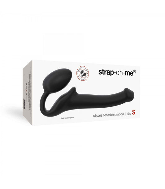 IMBRACATURA DILDO STRAP-ON FLESSIBILE MORBIDO SILICONE NERO S