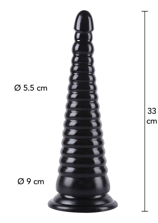 Cono anale 33 cm nero