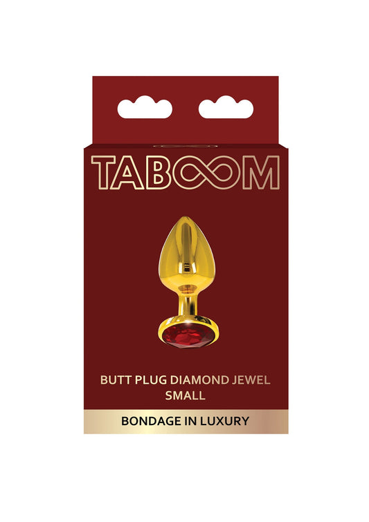 Plug anale con gioiello di diamante S oro