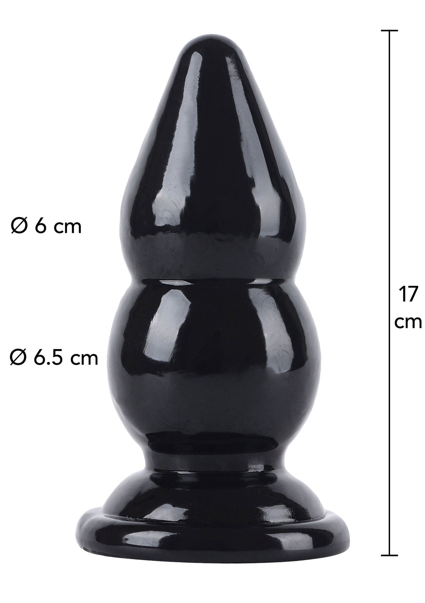 Palline anali grandi 17 cm nere