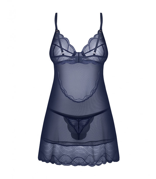 CAMICIA E PERIZOMA NIGHTLY BLUE M/L