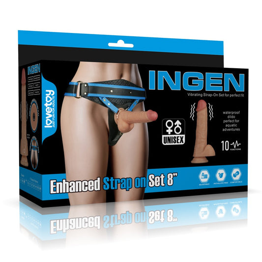 Set di cinghie vibranti potenziate da 8'' L/XL/2XL